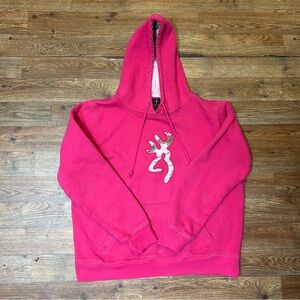 Browning Pink Hoodie with Logo